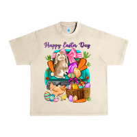 Sandshell Happy Easter Day truck Urban Heavy Tee - HowdyJamesFarm