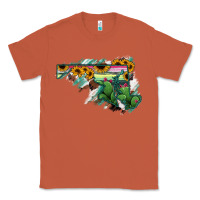 Copper Maryland Map Sunflower Cactus Serape Classic Tee - RanaPortraitStore