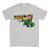 Moon Dust Maryland Map Sunflower Cactus Serape Classic Tee - RanaPortraitStore