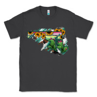 Smoke Maryland Map Sunflower Cactus Serape Classic Tee - RanaPortraitStore