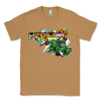 Toasted Coconut Maryland Map Sunflower Cactus Serape Classic Tee - RanaPortraitStore