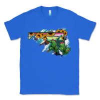 True Royal Maryland Map Sunflower Cactus Serape Classic Tee - RanaPortraitStore