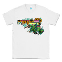 White Maryland Map Sunflower Cactus Serape Classic Tee - RanaPortraitStore