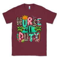 Burgundy nurse off duty summer break Classic Tee - RanaPortraitStore