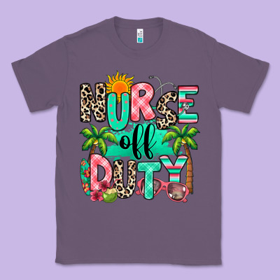 Nurse Off Duty Summer Break Classic Tee Designed By Ranaportraitstore
