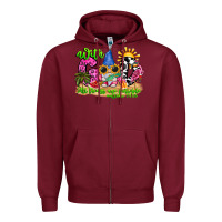 Burgundy with god all things are possible summer Zipper Hoodie - CowhideDigitalArt