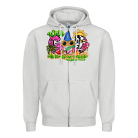 Dove Grey with god all things are possible summer Zipper Hoodie - CowhideDigitalArt