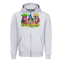 Heather Grey with god all things are possible summer Zipper Hoodie - CowhideDigitalArt