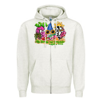 Oatmeal Heather with god all things are possible summer Zipper Hoodie - CowhideDigitalArt