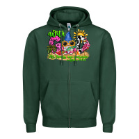 Sports Green with god all things are possible summer Zipper Hoodie - CowhideDigitalArt