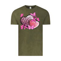 Vintage Olive Cancer hearts Cancer Awaneress Vintage Tee - HowdyJamesFarm