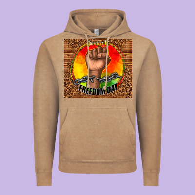 Juneteenth Freedom Day Vintage Hoodie Designed By Tumblerdesignbyshophia