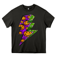 Asphalt halloween lightning bolt Heavy Core Tee - BundleAndBundleShop