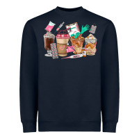 Navy Nurse Coffee Cups Heavyweight Sweatshirt - FaDigitalArtStudio