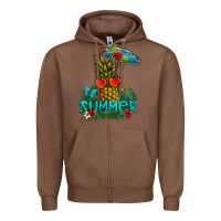Chestnut Summer Zipper Hoodie - CowhideDigitalArt