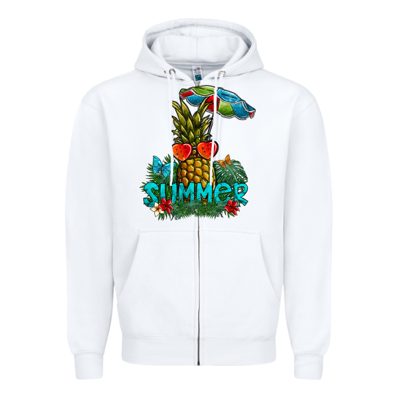 Summer Zipper Hoodie by CowhideDigitalArt | Teevron