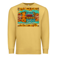 Antique Gold Autumn leaves and pumpkin please Premium Sweatshirt - Artiststas