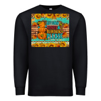 Black Autumn leaves and pumpkin please Premium Sweatshirt - Artiststas