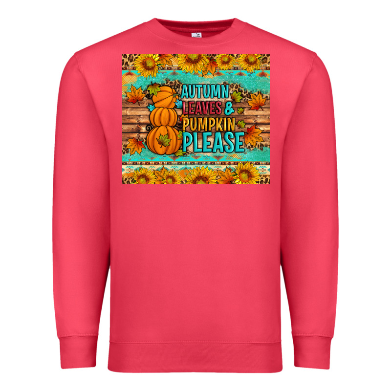 Autumn Leaves And Pumpkin Please Premium Sweatshirt by Artiststas | Teevron