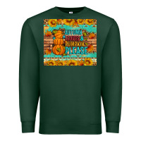Sports Green Autumn leaves and pumpkin please Premium Sweatshirt - Artiststas