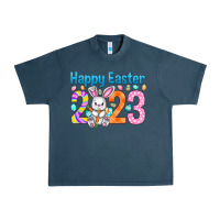 Midnight Navy Happy Easter 2023 Easter Day Urban Heavy Tee - HowdyJamesFarm