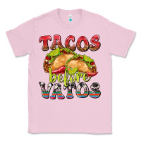 Bubblegum Pink Tacos Before Vatos Classic Tee - texasbilliewilder