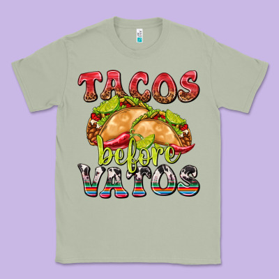 Tacos Before Vatos Classic Tee Designed By Texasbilliewilder
