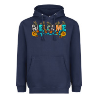 Navy Welcome fall Heavyweight Hoodie - Artiststas