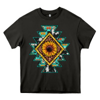 Asphalt aztec leopard sunflower Heavy Core Tee - JahusDesignShop