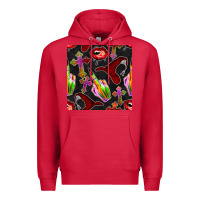 Cardinal halloween bad witch seamless pattern Premium Hoodie - BundleAndBundleShop