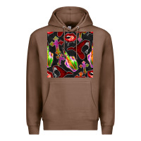 Chestnut halloween bad witch seamless pattern Premium Hoodie - BundleAndBundleShop