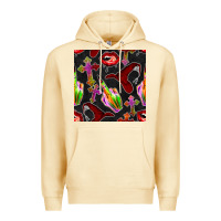 Pina Colada halloween bad witch seamless pattern Premium Hoodie - BundleAndBundleShop