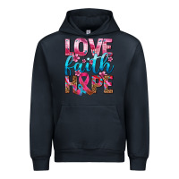 Navy love faith hope with cancer ribbon  ado Urban Hoodie - AdoDesignShop