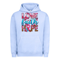 Pigment Grape Ice love faith hope with cancer ribbon  ado Urban Hoodie - AdoDesignShop