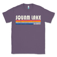 Lavender Vintage 70S 80S Style Squam Lake Nh Classic Tee - lanVoArt