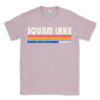 Lilac Vintage 70S 80S Style Squam Lake Nh Classic Tee - lanVoArt