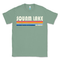 Sage Vintage 70S 80S Style Squam Lake Nh Classic Tee - lanVoArt