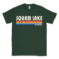 Sports Green Vintage 70S 80S Style Squam Lake Nh Classic Tee - lanVoArt