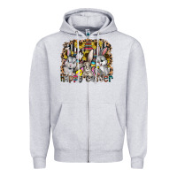Heather Grey Happy Easter Zipper Hoodie - CowhideDigitalArt