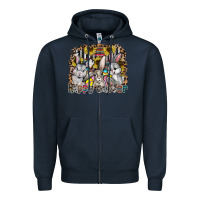 Navy Happy Easter Zipper Hoodie - CowhideDigitalArt