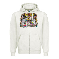 Oatmeal Heather Happy Easter Zipper Hoodie - CowhideDigitalArt