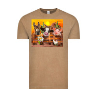 Vintage Coffee farm animal Vintage Tee - TumblerDesignByShophia