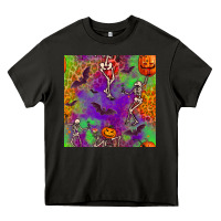 Asphalt halloween party seamless pattern Heavy Core Tee - BundleAndBundleShop