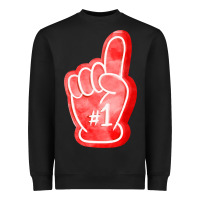 Number One Foam Finger Heavyweight Sweatshirt | Teevron