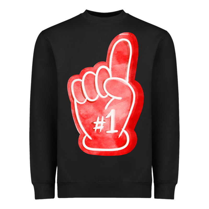 Number One Foam Finger Heavyweight Sweatshirt by FaDigitalArtStudio | Teevron