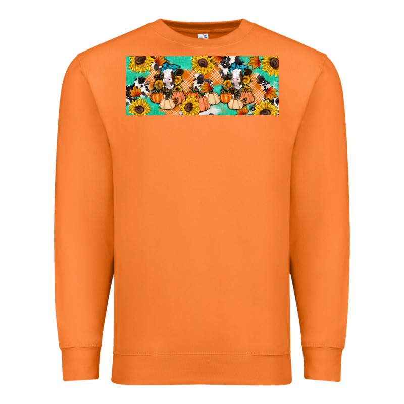 Cow Fall Pumpkin Premium Sweatshirt by Artiststas | Teevron