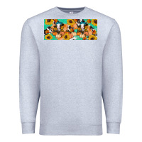 Heather Grey Cow fall pumpkin Premium Sweatshirt - Artiststas
