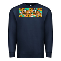 Navy Cow fall pumpkin Premium Sweatshirt - Artiststas