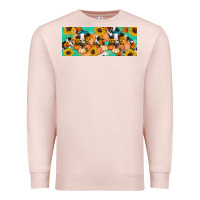 Pale Pink Cow fall pumpkin Premium Sweatshirt - Artiststas