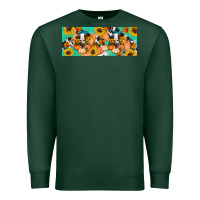 Sports Green Cow fall pumpkin Premium Sweatshirt - Artiststas